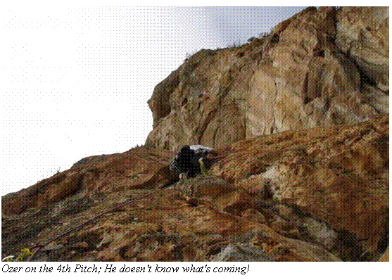 Text Box:  Ozer on the 4th Pitch; He doesn't know what's coming!