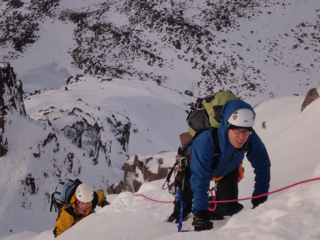 Carlos and Helen pull onto the plateau