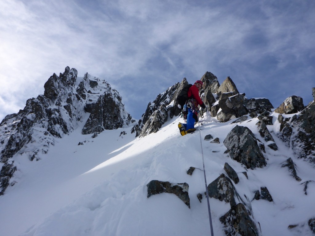 Heading towards the crux