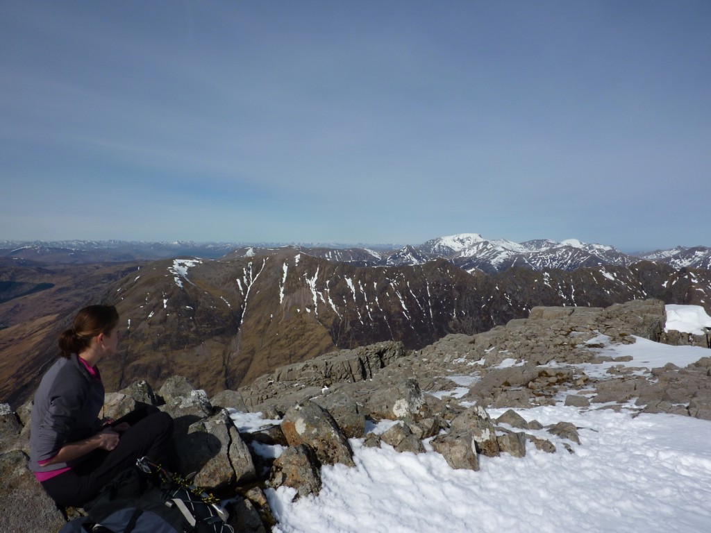 Great views north to the Ben