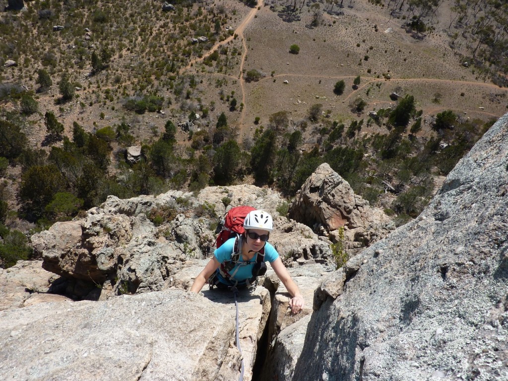 Approaching the pinnacle on Tiptoe Ridge