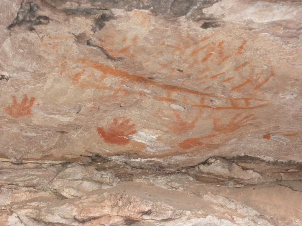 Aboriginal rock art at the Golgurn Manja shelter