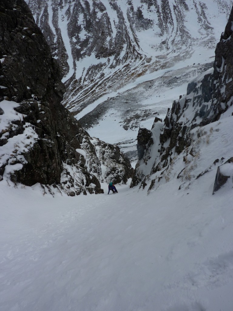 Maria on the way up East Gully