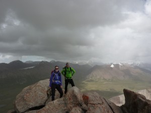 Maria & Guy on the summit of of Srnicova Peak (4356m)