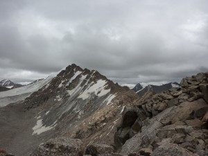 Ibex Ridge, from our recce up & over the 1st pinnacle