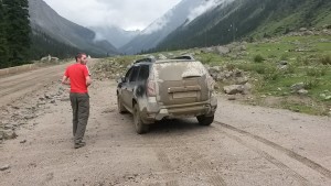 We managed to get our hire car impressively dirty!