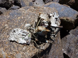 Another peak that some else had clearly climbed before us.... Not sure what this weird old electrical thing was near the summit of Peak 4272.