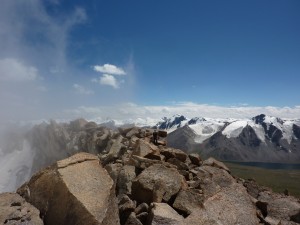 On the summit ridge of Peak 4272