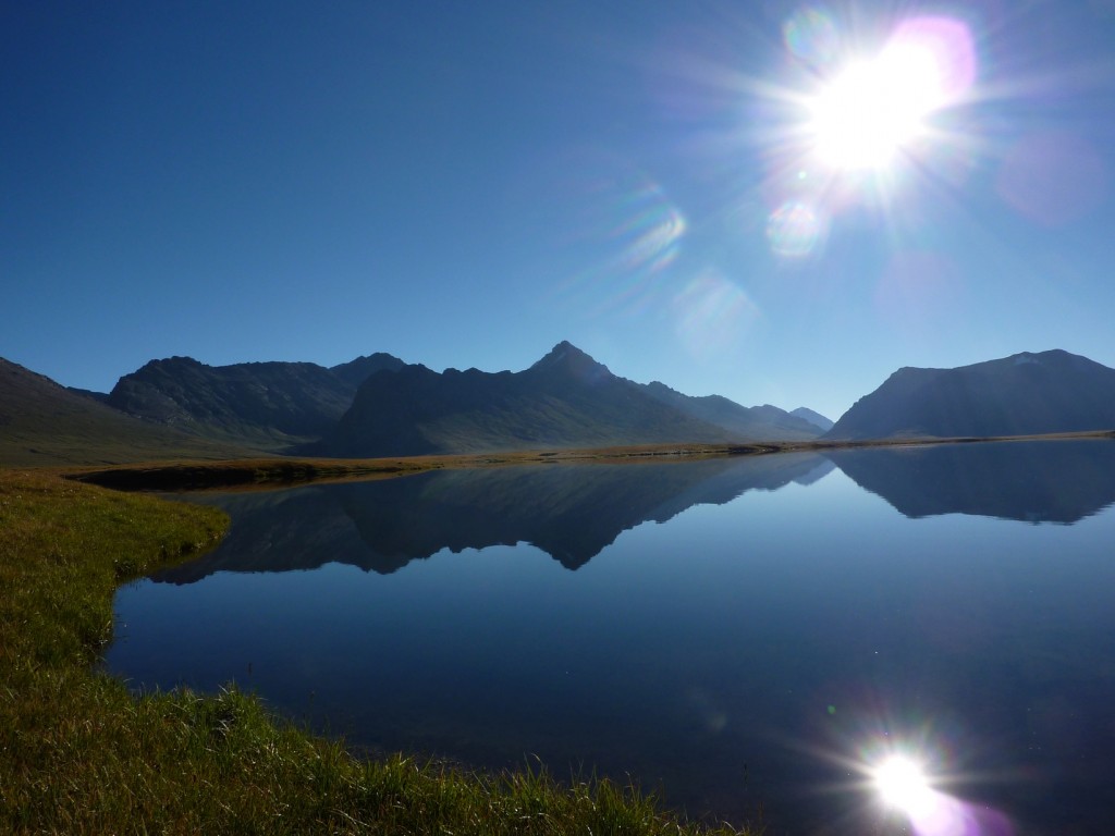 Beautiful morning light at base camp