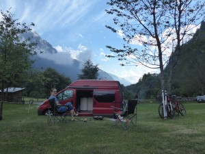 BBQ and beer in the evening - preparing to head to the Sasc Fura hut the next day for our attempt at the Badile