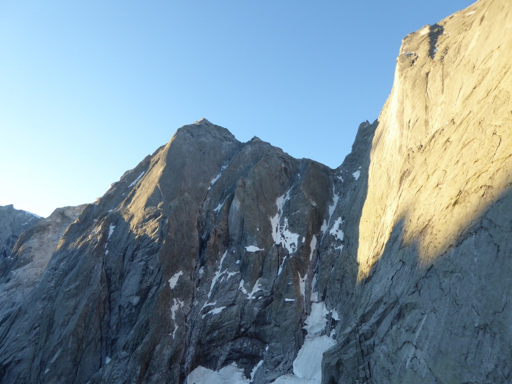 Looking across the NE face. Unfortunately Maria managed to drop her camera down this cliff, meaning there weren't many pictures of me...