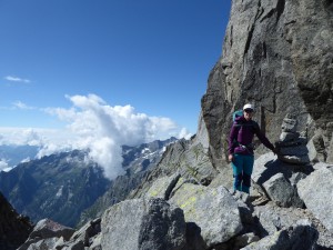 32 walk back from Badile