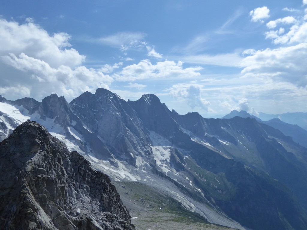We got our first view of the Piz Badile from the summit