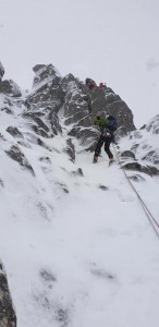 Abseiling down a Cha-No buttress